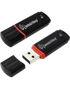 Smartbuy USB Drive 8Gb Crown Black SB8GBCRW K