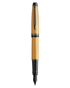 Ручка перьев Expert DeLuxe 2119257 Metallic Gold RT F сталь нержавеющая подар кор Waterman