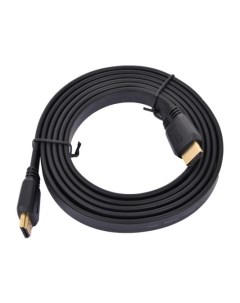 Кабель HDMI 1 8м v1 4 плоский кабель черный позол разъем CC HDMI4F 6 Gembird