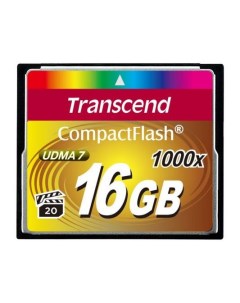 Карта памяти Compact Flash Card 16GB 1000x TS16GCF1000 Transcend