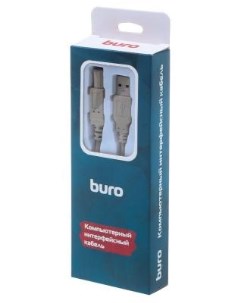 Кабель BHP RET USB_BM30 USB A m USB B m 3м серый блистер Buro