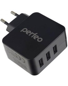 Сетевое зарядное устройство PF_A4135 4 8 А черный Perfeo