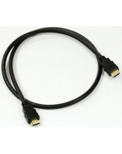 Кабель HDMI 1м ACG711 1M круглый черный Aopen