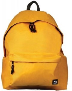 Рюкзак универсальный сити формат один тон желтый 20 литров 41х32х14 см 225378 Brauberg