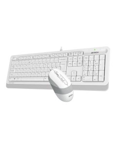A 4Tech Клавиатура мышь A4 Fstyler F1010 WHITE клав белый серый мышь белый серый USB 1147556 A4tech