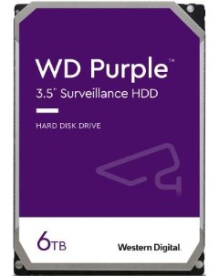 Жесткий диск 3 5 6TB WD Purple WD62PURX Serial ATA III 5400 rpm 128Mb Western digital