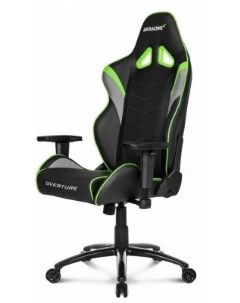 Кресло компьютерное игровое OVERTURE черно зеленый Akracing