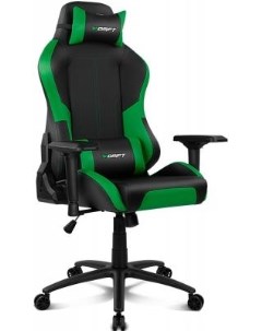 Кресло для геймеров DR250 чёрный зеленый Drift