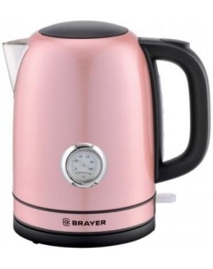 Чайник электрический 1005BR YE 2200 Вт розовый 1 7 л нержавеющая сталь Brayer