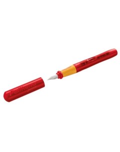 Ручка перьев School o Junior PL940924 красный L сталь нержавеющая для левшей карт уп Pelikan