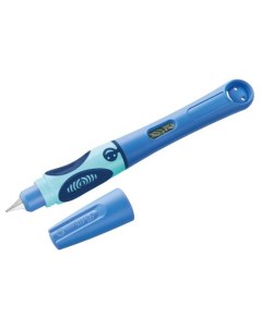 Ручка перьев School Griffix PL927988 синий L сталь нержавеющая для левшей блистер Pelikan