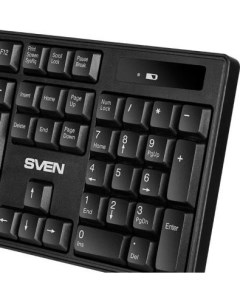Клавиатура беспроводная KB C2100W USB черный Sven