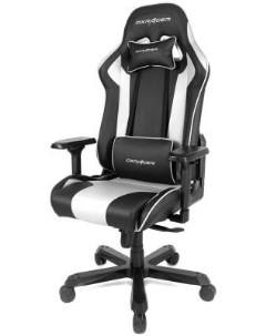 Кресло для геймеров King чёрный белый Dxracer