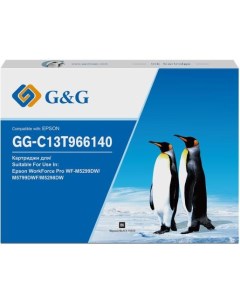 Картридж струйный GG C13T966140 черный 795мл для Epson WorkForce Pro WF M5299DW M5799DWF M5298DW G&g