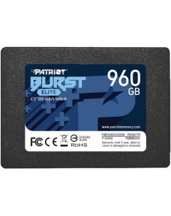 Твердотельный накопитель SSD 2 5 960GB Burst Elite PBE960GS25SSDR SATA3 up to 450 320Mbs 800TBW 7mm Patriòt