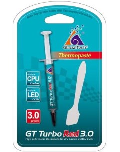 Термопаста Glacialtech GT TURBO RED 3 0 шприц 3гр Glacial tech
