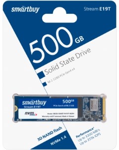 Твердотельный накопитель SSD M 2 500 Gb Stream E19T Read 3300Mb s Write 3000Mb s 3D NAND TLC SBSSD 5 Smartbuy