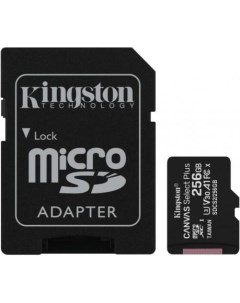 Флеш карта microSDHC 256Gb Class10 SDCS2 256GB CanvSelect Plus adapter Kingston