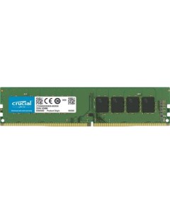 Оперативная память для компьютера 32Gb 1x32Gb PC4 25600 3200MHz DDR4 UDIMM Unbuffered CL22 Basics De Crucial