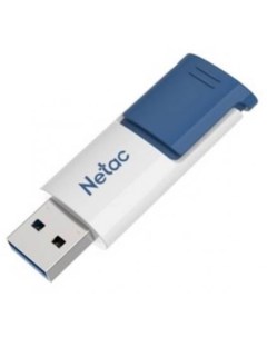 Флеш Диск U182 Blue 16Gb NT03U182N 016G 30BL USB3 0 сдвижной корпус пластиковая бело синяя Netac