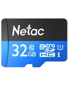 Флеш карта microSDHC 32GB P500 NT02P500STN 032G R с SD адаптером 80MB s Netac