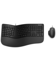 Клавиатура мышь Ergonomic Keyboard Mouse Busines клав черный мышь черный USB Multimedia Microsoft