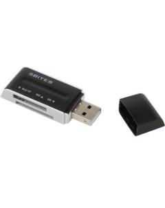 Картридер внешний RE2 102BK USB2 0 ext all in 1 черный 5bites