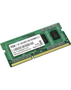 Оперативная память для ноутбуков 2Gb PC3 12800 1600MHz DDR3 DIMM FL1600D3S11 2G CL11 Foxline