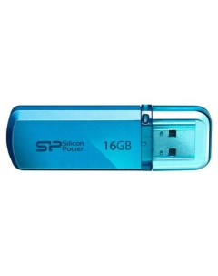 Внешний накопитель 16GB USB Drive USB 2 0 Helios 101 Blue SP016GBUF2101V1B Silicon power