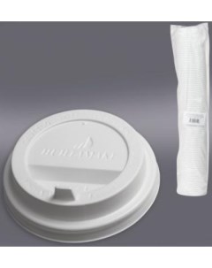 Одноразовая крышка для стакана Хухтамаки диаметр 80 мм SP9 DW9 комплект 100 шт пищевой полистирол Huhtamaki