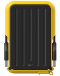 Внешний жесткий диск 2 5 4 Tb USB 3 0 Armor A66 желтый черный Silicon power