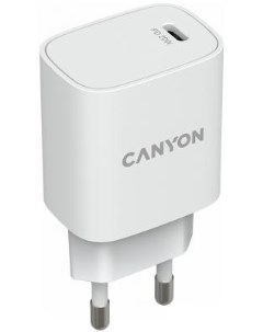 Зарядное устройство CNE CHA20W02 USB C 3 А белый Canyon