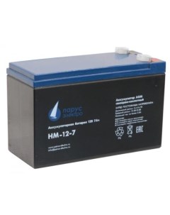 Парус электро Аккумуляторная батарея для ИБП HM 12 7 AGM 12В 7 2Ач клемма F2 Parus-electro
