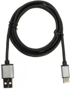 Кабель USB 2 0 USB Type C 1 2м WU 206 1 2m круглый черный Lazso