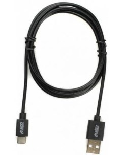 Кабель USB 2 0 USB Type C 1 5м WU 206C 1 5m 3A круглый черный Lazso