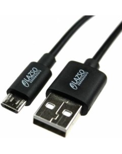 Кабель microUSB USB 2 0 1 2м WU 205C 1 2m круглый черный Lazso