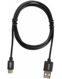 Кабель USB 2 0 USB Type C 1 2м WU 206C 1 2m круглый черный Lazso