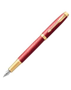 Ручка перьев IM Premium F318 CW2143650 Red GT F сталь нержавеющая подар кор кругл 1 ручка Подарочный Parker