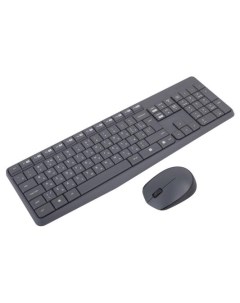 Клавиатура мышь MK235 клав серый мышь серый USB беспроводная Logitech