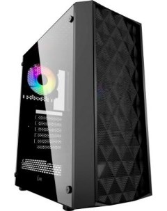 Корпус ATX Diamond Mesh LED Без БП чёрный CMDM L1 Powercase