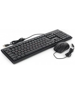 Комплект клавиатура мышь GKS 126 проводной черный 1 5 м 104 кл 2 кл колесо кнопка 100DPI Гарнизон