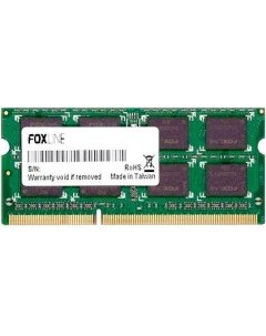 Оперативная память для ноутбука 32Gb 1x32Gb PC4 25600 3200MHz DDR4 SO DIMM CL22 FL3200D4S22 32G Foxline
