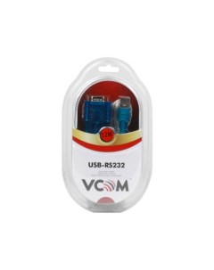 Кабель переходник USB 2 0 AM COM 9pin VCOM VUS7050 1 2м ZE394 1 5 М Vcom telecom