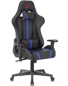 Кресло игровое VIKING ZOMBIE A4 BL черный синий искусственная кожа Бюрократ