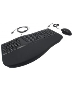 Клавиатура мышь Ergonomic Keyboard Kili Mouse LionRock клав черный мышь черный USB Multimedia Microsoft