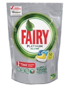 Капсулы Platinum упак 50шт FR 81576423 для посудомоечных машин Fairy