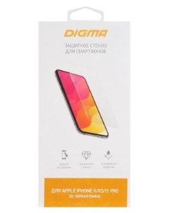 Защитное стекло для экрана черный для Apple iPhone X XS 11 Pro 3D 1шт DGG3AP11PA Digma