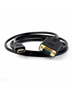 Кабель HDMI VGA 1 8м KS 441 круглый черный Ks-is