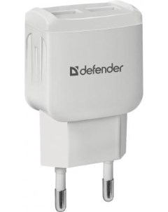 Сетевое зарядное устройство EPA 13 2 х USB 2 1A белый 83841 Defender