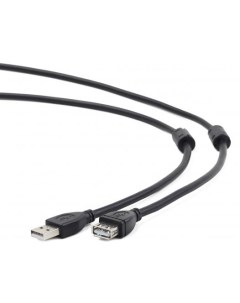 Cablexpert Кабель удлинитель USB2 0 Pro CCF2 USB2 AMAF 6 AM AF 1 8м экран 2феррит кольца черный паке Gembird